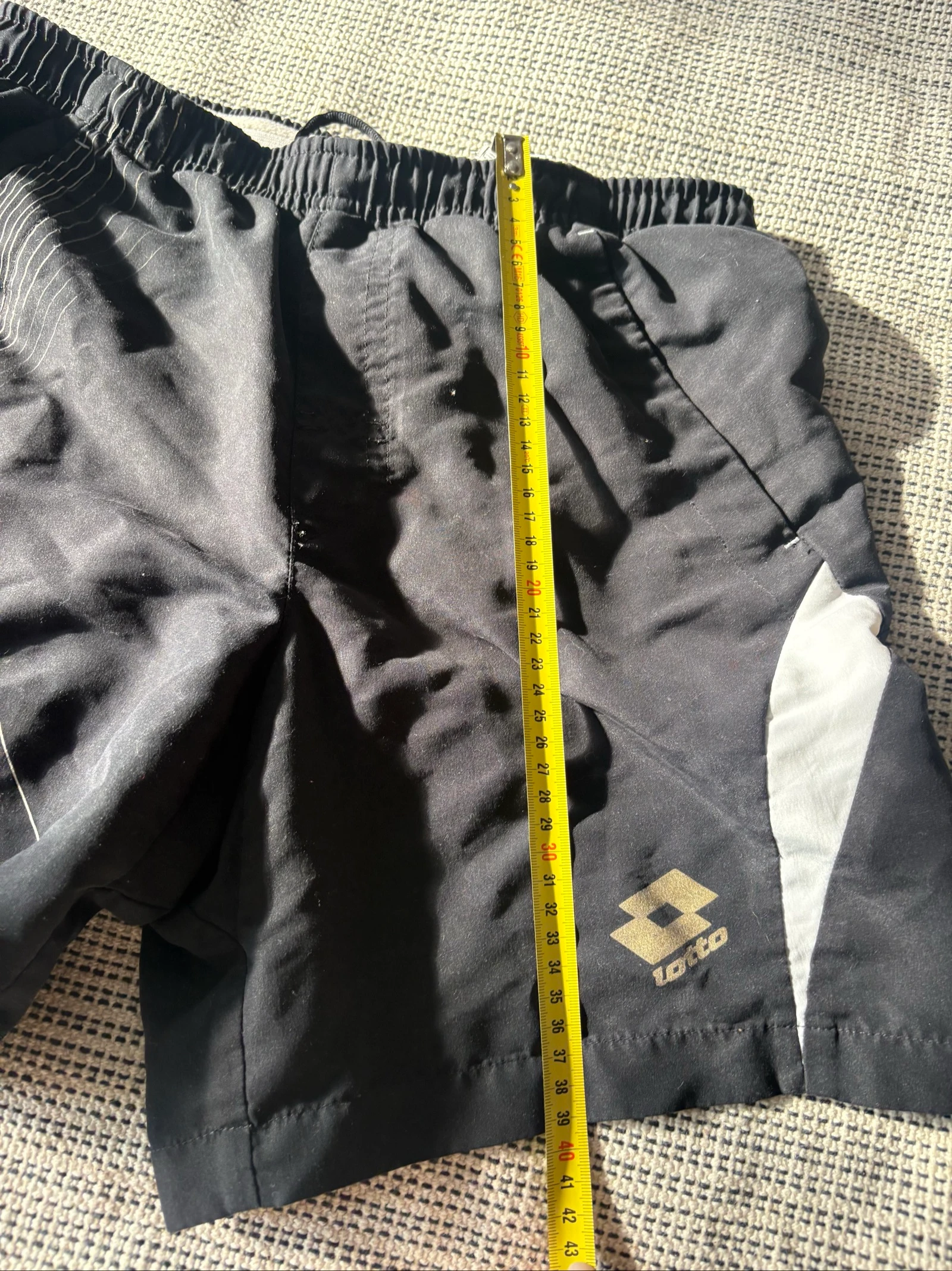 short de deporte lotto negro vintage talla s - pantalon corto deportivo unisex – photo 5